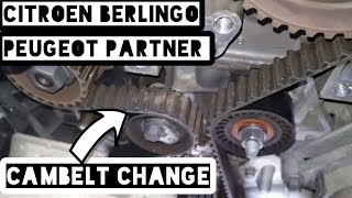 How To Change Cambelt Citroen BerlingoPeugeot Partner [upl. by Bland]