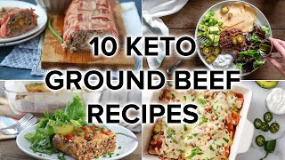 10 Tasty Keto Ground Beef Recipes for Weeknight Dinners [upl. by Bilicki]