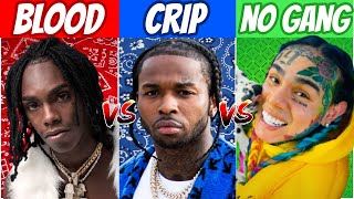 BLOOD RAPPERS vs CRIP RAPPERS vs NO GANG RAPPERS 2020 [upl. by Kahlil441]