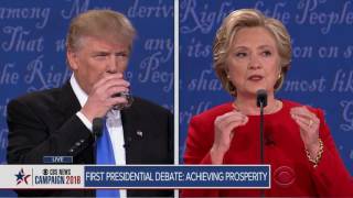 Full video TrumpClinton first presidential debate [upl. by Sudnac970]