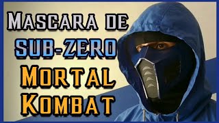 CÓMO HACER una Máscara de SUBZERO  DIY  Cubrebocas MORTAL KOMBAT [upl. by Richey]