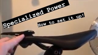 Specialized Power saddle setup [upl. by Airitac]