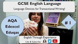 GCSE English Language Paper 2  Devices and effects for Transactional Writing 1 [upl. by Akirderf]