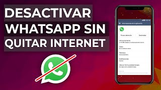 Cómo Desactivar WhatsApp sin Desconectar Internet en tu Móvil [upl. by Esir]