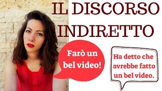 Il discorso indiretto in italiano  Indirect speech in Italian  Estilo indirecto  Style indirect [upl. by Schatz]