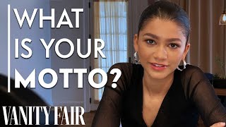 Zendaya Answers Personality Revealing Questions  Proust Questionnaire  Vanity Fair [upl. by Calandra]