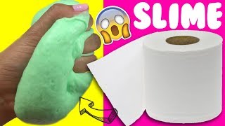 PROBANDO SLIME 💦 CON PAPEL DE BAÑO SIN PEGAMENTO [upl. by Eyot]