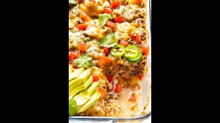 Keto Mexican Ground Beef Casserole [upl. by Naillik661]