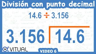 ➗ Cómo hacer una DIVISIÓN con PUNTO DECIMAL AFUERA Y ADENTRO [upl. by Ahsehat]