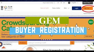 GEM Buyer Registration Process and its required documents [upl. by Hcir]