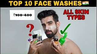 TOP 10 FACE WASHES 🇮🇳FIND YOUR SKIN TYPE SALICYLIC ACID FACE WASHESCHEMICAL FREE FACE WASH HINDI [upl. by Rosemonde899]