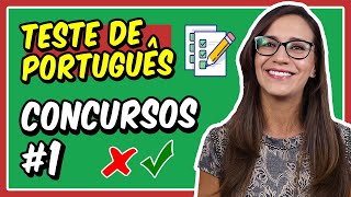 1 TESTE de PORTUGUÊS para CONCURSOS PÚBLICOS  Prof Letícia Góes [upl. by Glenn]