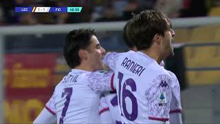 Highlights Lecce vs Fiorentina 32 [upl. by Ynnol948]