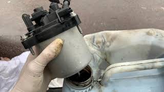 Replace fuel filter 16 hdi diesel citroen berlingo [upl. by Amund705]