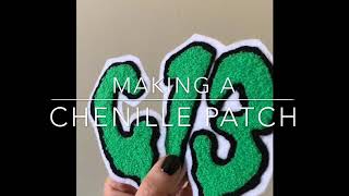 How to Make a Chenille Patch  Chainstitch Embroidery [upl. by Harima]