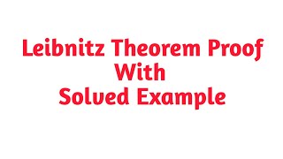 Leibnitz Theorem Proof with a solved example  Calculus Proofs nth order derivative of functions [upl. by Oirasan660]