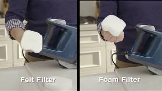 How to clean the filters in the Shark® UltraLight Corded Stick Vacuum [upl. by Haletky922]