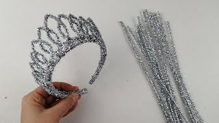 How to Make Crown with Chenille Wire [upl. by Nsaj]