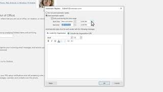 How to set up autoreply in Microsoft Outlook [upl. by Lavelle194]