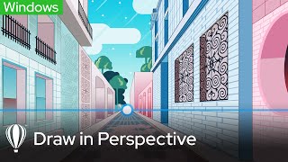 Draw in Perspective  CorelDRAW for Windows [upl. by Eadahc]