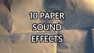 10 Paper Sound Effects  BONUS  ROYALTY FREE [upl. by Dalohcin]