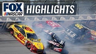 Top 5 wrecks from Talladega Superspeedway  NASCAR on FOX HIGHLIGHTS [upl. by Hatch]