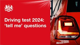 Show me tell me tell me questions 2024 official DVSA guide [upl. by Inahc]