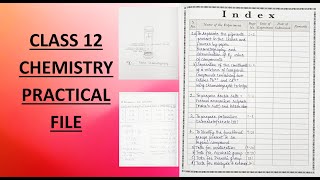 Class 12 Chemistry Practical File  With Readings From OLABS  Latest Syllabus 20202021 [upl. by Bartlet]