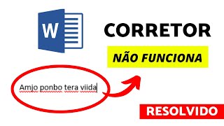 Corretor Ortográfico do Word NÃO FUNCIONA  Como Resolver [upl. by Carlota14]