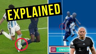 Argentina vs France Ref amp VAR Decisions Part 1  Explained [upl. by Romonda]