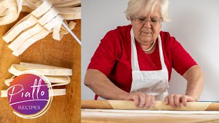 How to Make Homemade Pasta Without Machine  Italian Grandma Cooking [upl. by Grani250]