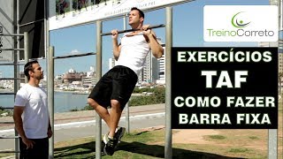 Exercícios do TAF  Como fazer Flexão de Braços em Barra Fixa  Treino Correto 25 [upl. by Hamimej]