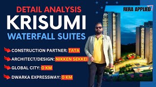 Krisumi Studio Apartment Dwarka Expressway  Krisumi Waterfall Suites krisumistudioapartments [upl. by Llerryt]