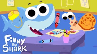 Learning amp Growing with Finny  Finny The Shark Cartoon Collection [upl. by Ryley]