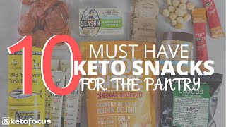 10 MUST HAVE KETO SNACKS TO HAVE IN YOUR PANTRY  4 Easy Keto Snack Recipes for on the go [upl. by Allicsirp]