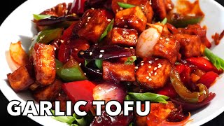 TASTIEST GARLIC TOFU RECIPE RESTAURANT STYLE  Chilli Garlic Soya Paneer Recipe [upl. by Stacee238]