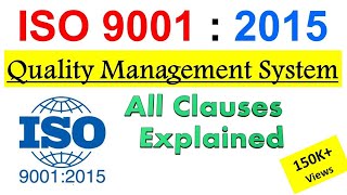 ISO 90012015  Quality Management System  All 10 clauses explained Step by Step [upl. by Shoshanna]