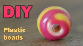 DIY COLORFUL BEADS FROM PLASTIC BOTTLE TOPS [upl. by Anneres]