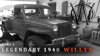 LEGENDARY 1948 WILLYS PICKUP BUILD PART 1 [upl. by Palla209]