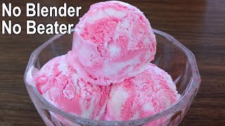 No Beater amp Blender Vanilla Ice Cream Recipe  Easy Homemade Ice Cream Recipe [upl. by Ikaz]