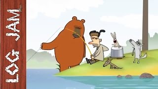 Fishing  funny cartoons  Log Jam series [upl. by Chalmer]