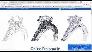 Online Jewellery Designing Courses CADCAM  Free Demo Class [upl. by Sualkcin238]