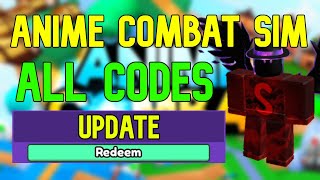 ALL Anime Combat Sim CODES  Roblox Anime Combat Simulator Codes April 2023 [upl. by Eiramlehcar]