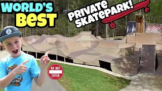 Riding The Worlds BEST Backyard Skatepark [upl. by Buseck]