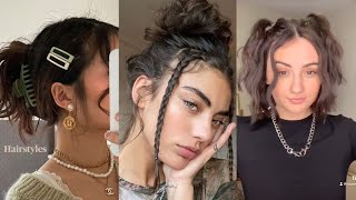 TOP AESTHETIC SHORT HAIRSTYLES FOR BACK TO SCHOOL  ✨  Tiktok Compilation [upl. by Idalia]