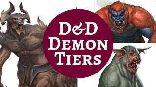 DampD MONSTER RANKINGS  DEMONS pt 1 [upl. by Inhoj]