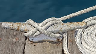 Perfect Cleat Hitch The Best Boat Cleat Knot [upl. by Presley]