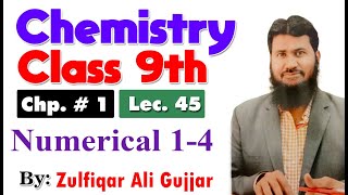 Numerical No14  Chapter 1  9th Chemistry [upl. by Aissatsan]