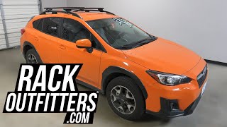 Subaru CrossTrek with Thule EVO Raised Rail WingBar EVO Roof Rack Crossbars [upl. by Tobin]