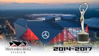 Official Atlanta Falcons MercedesBenz Stadium Construction TimeLapse [upl. by Stephana]